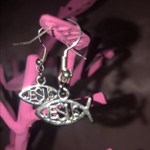 Jesus Symbol Charm Earrings